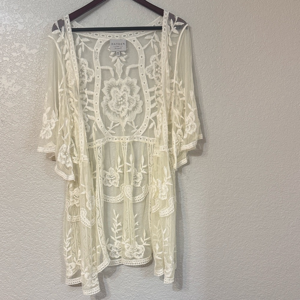 Hayden Ivory Lace Overlay